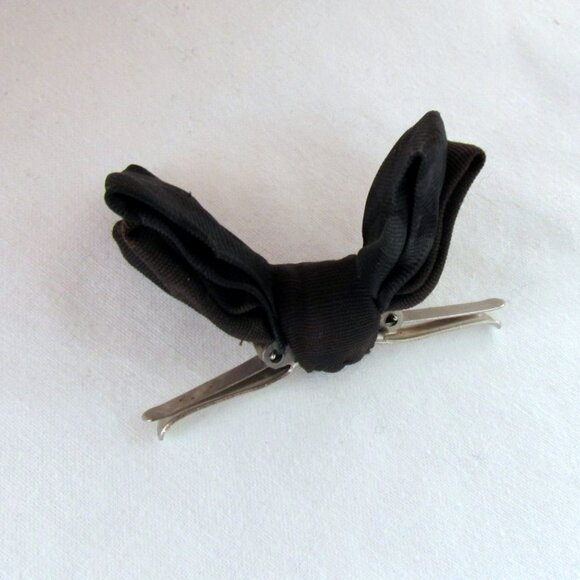 BABY BOY'S BOW TIES - 2 CLIP-ON INFANT BOWTIES, BLACK, BLUE, by BEAU JR & ROYAL - Picture 8 of 10